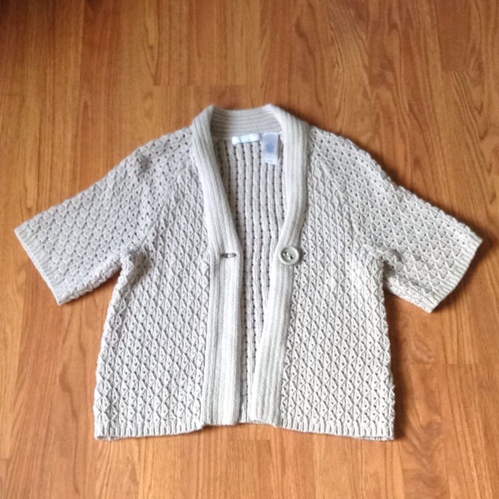 Light Gray Chunky Knit Sweater